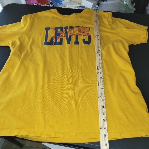 Levi's Men's Mustard Yellow Tiger T-Shirt XXL - Picture 5 of 7